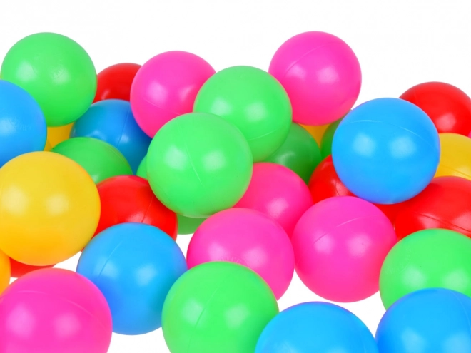 Boules colorées 6cm 50 pcs en plastique souple ZA5411