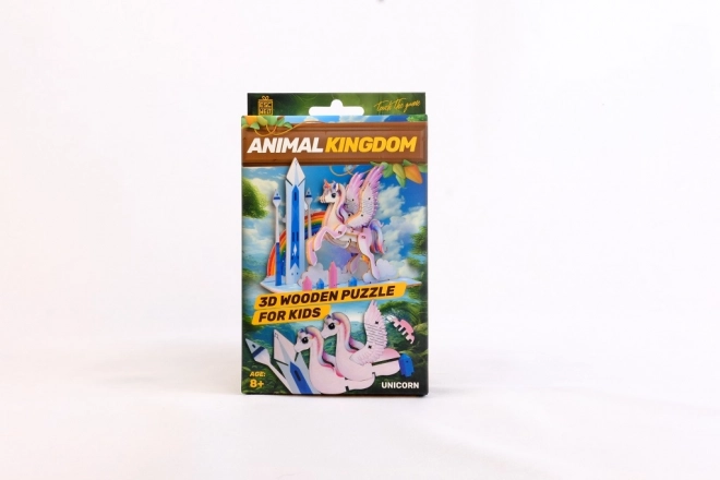 3D Wooden Puzzle Unicorn