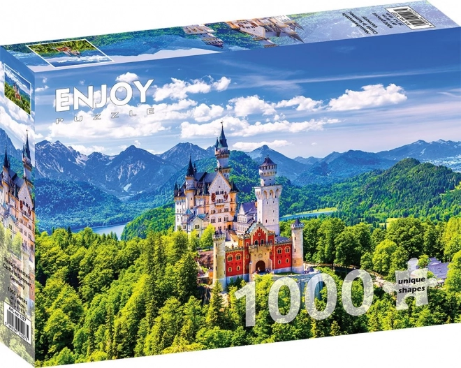 Puzzel Slot Neuschwanstein in de zomer 1000 stukjes