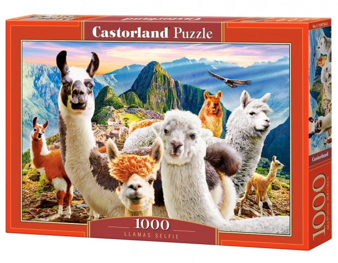 Puzzle 1000 Pieces Llamas Selfie