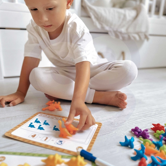 Woopie educatieve set Montessori voor het leren tellen en kleuren sorteren Zee wereld 111 stuks