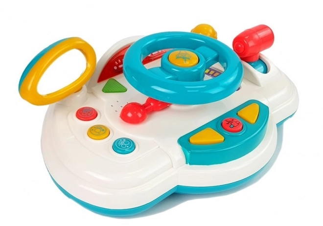 Lumière sonore interactive pour klaxon de volant pour enfants
