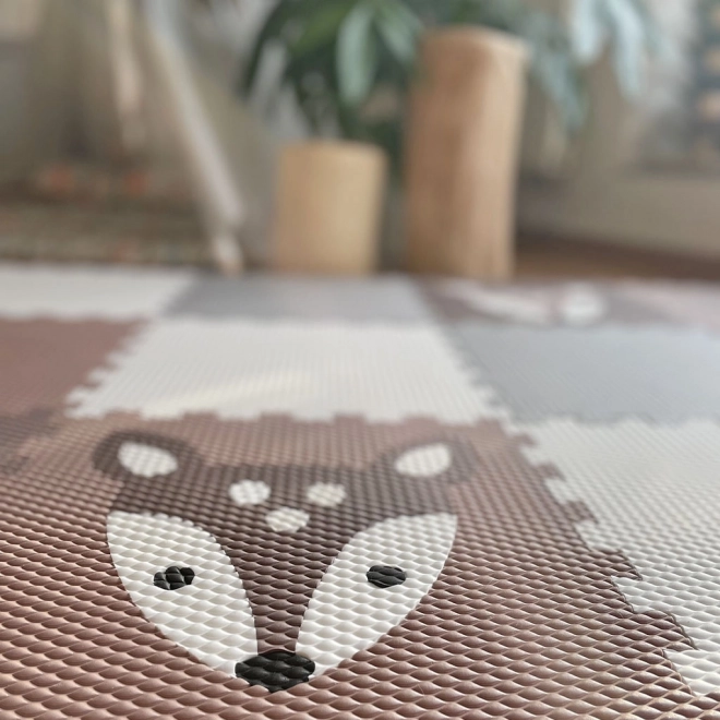 Minideckfloor Reekalf - bruin met donkerbruin reekalf