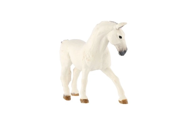 Witte paard met paarse manen