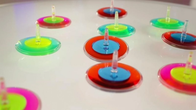 Magische spinner met lavalamp effect
