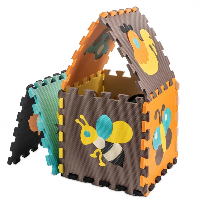 Kleurrijke schuimpuzzel met dieren - 9 stuks