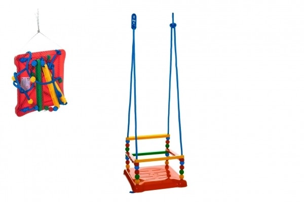 Groene plastic kinder schommel – Rood