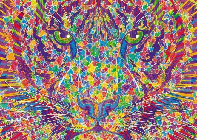 Puzzle Fureur au cœur du tigre 2000 pièces