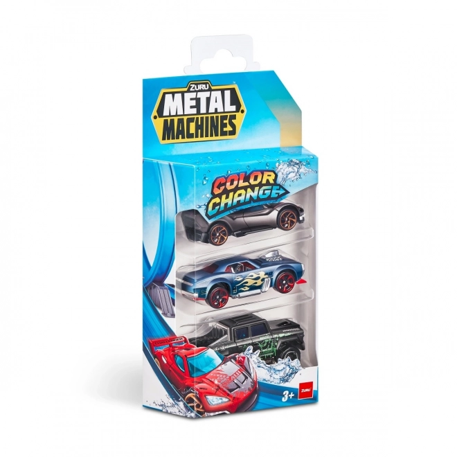 ZURU Metal Machines - Verpakking van 3 kleurveranderende autootjes