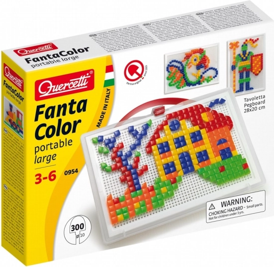 Quercetti FantaColor Portable Mosaik 300 Stk – Formen