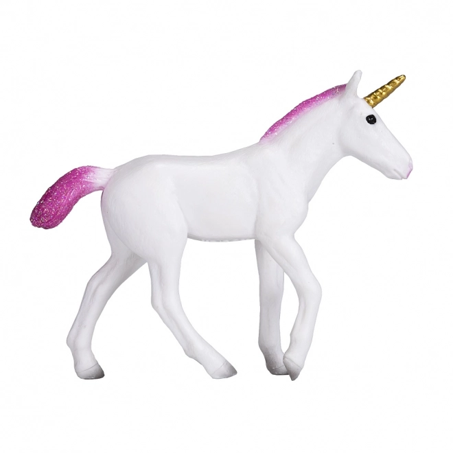 Plastic figuurtje Eenhoorn met roze manen