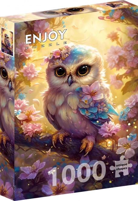 Geniet van puzzel schattige uiltje 1000 stukjes
