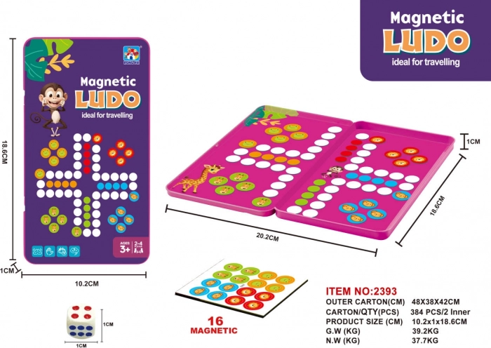 Magnetisch reisspel Ludo