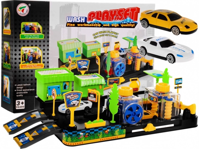 Wasmachine voor kinderen 3+ Zelfmontage + 2 auto's + bewegende delen
