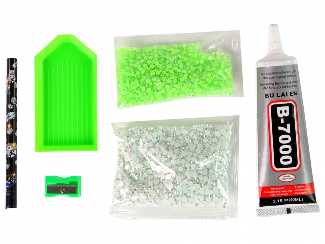 Creative Set DIY Diamond Unicorn Green