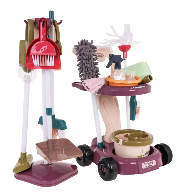 Kinder schoonmaakwagen met accessoires