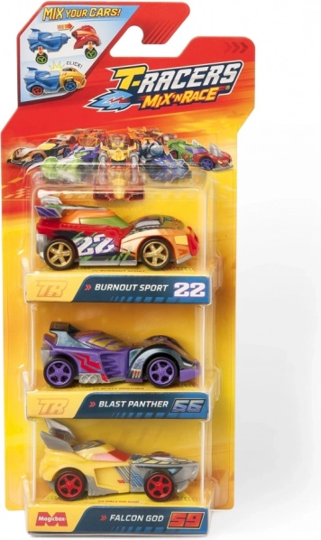 Voitures T-Racers Mix 'N Race 3 pcs