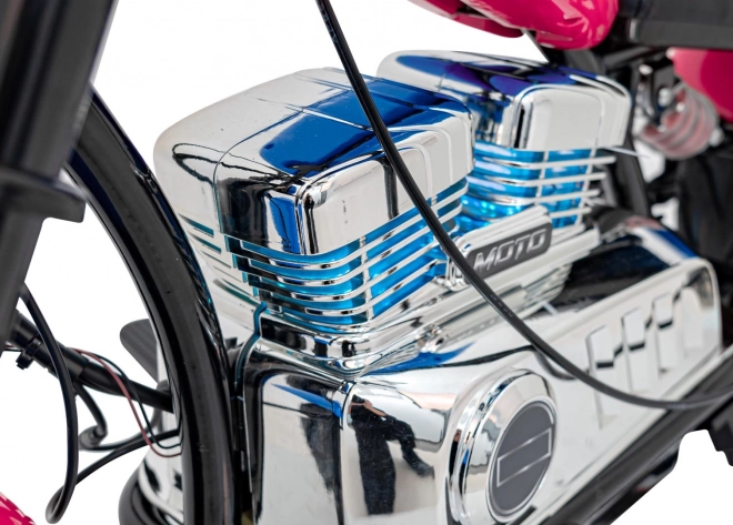Kinder motorfiets Chopper Warrior roze