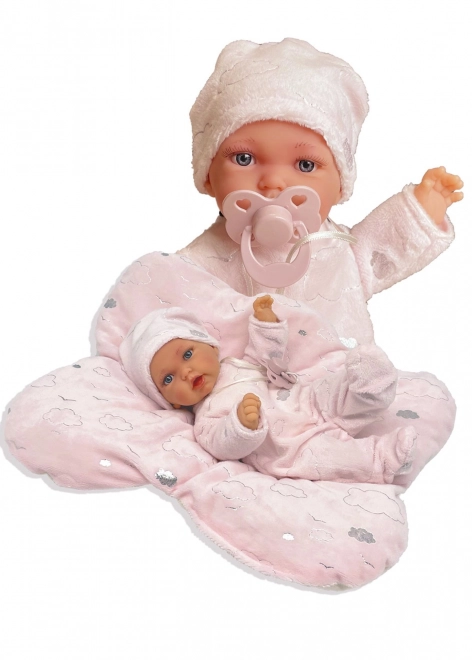 Antonio Juan 1235 PETIT - realistische babypop met speciale bewegingsfunctie en zacht stoffen lichaam - 27 cm
