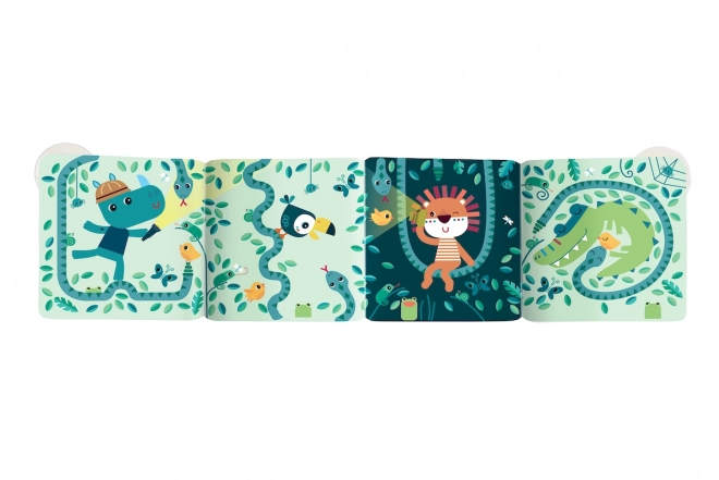 Lilliputiens - magisch badboek met zuignappen - Safari