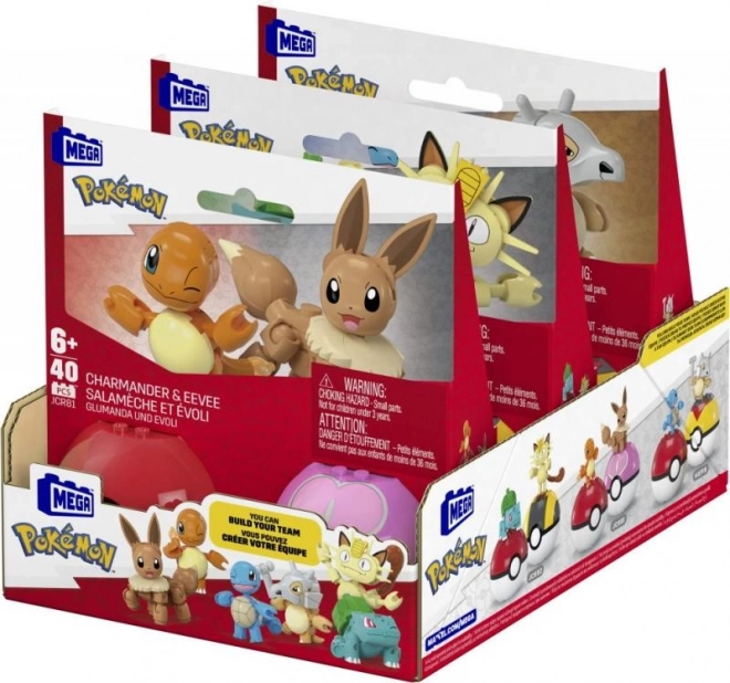 Constructieset Pokémon Poké Ball Charmander en Eevee