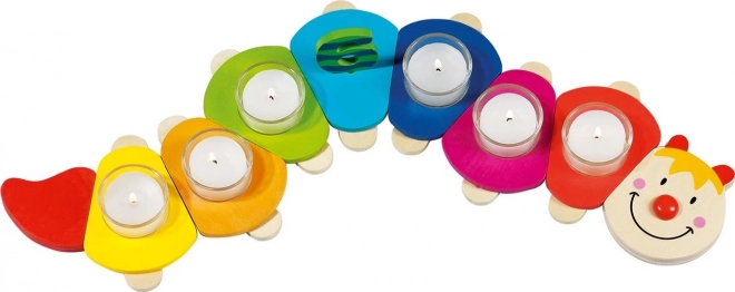 Goki Birthday Caterpillar Kamila – wooden decoration for a festive table