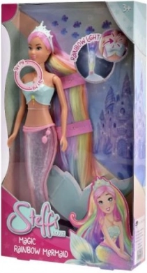 Steffi Mermaid Doll with Magical Light-Up Fin