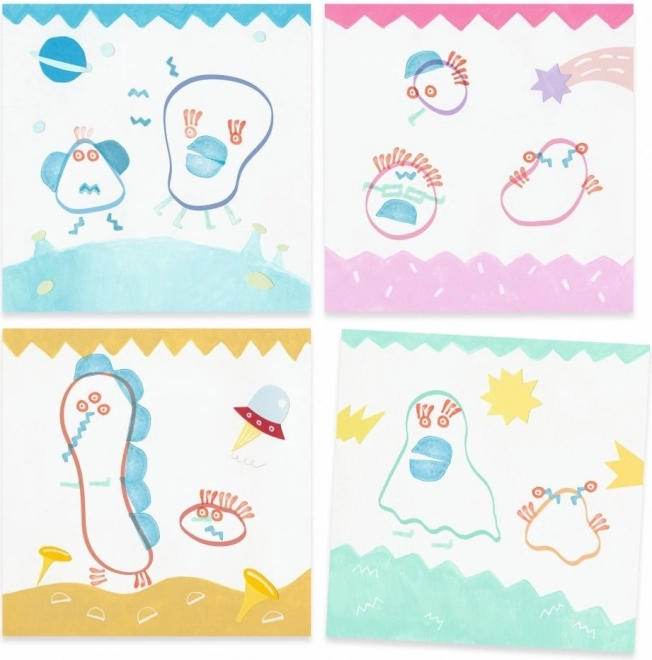 Djeco Stamping Set Monsters