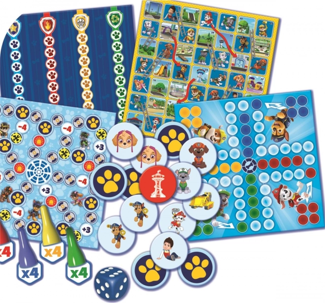 Trefl Paw Patrol 4-in-1 Game Set