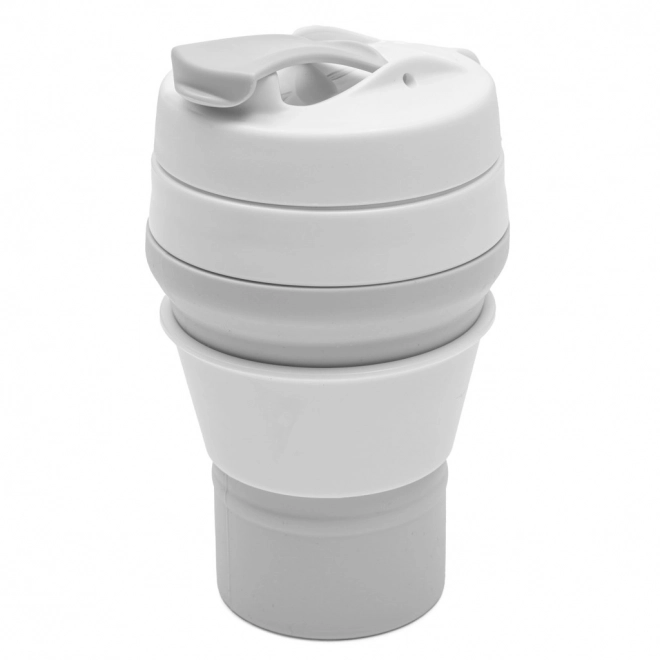 Collapsible Silicone Cup 350 ml 2-in-1 Gray New Baby