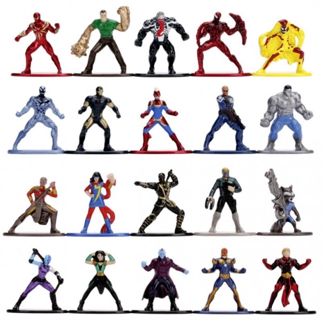 Figurines de collection en métal Marvel 20 pcs