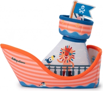 Speels piratenontwerp met leeuw Jack