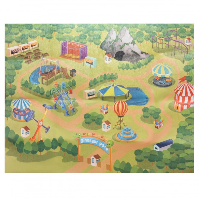 Dinosaur Figures Set with Mat and Carry Case