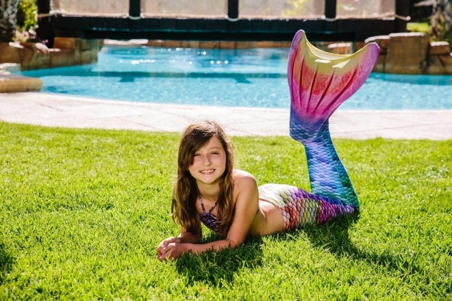 Zeemeerminstaart met monovin Regenboog en Bikini