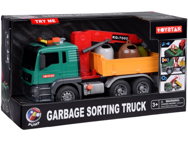 Bildungsspielzeug Müllabfuhr mit Containern Toytar