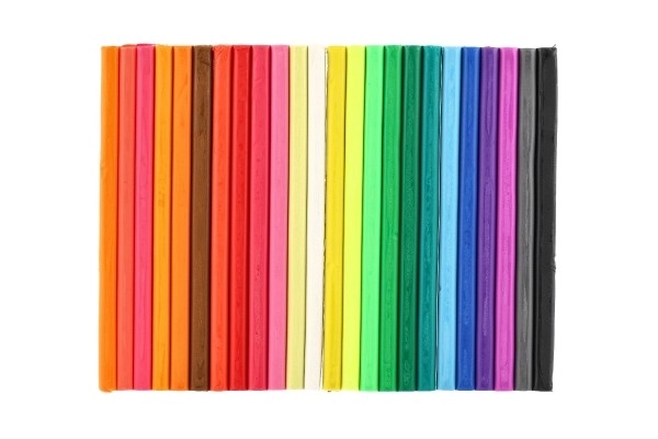 Modeléerklei/Plastiline NARA 1000g 24 stuks in doos 30x25x2cm