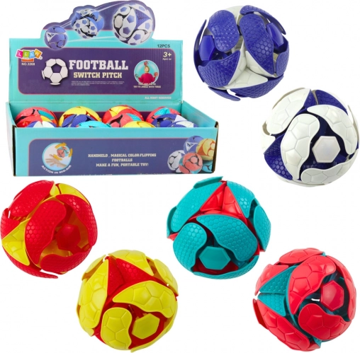 Balle pliable changeant de couleur 8 cm pour lancer et jongler