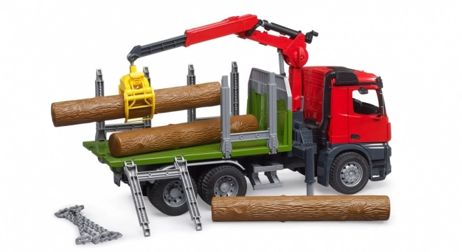 Bruder Log Trailer with Hydraulic Arm