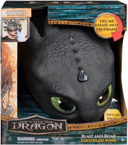 Dragons : masque interactif Krokmou avec brume et effets lumineux