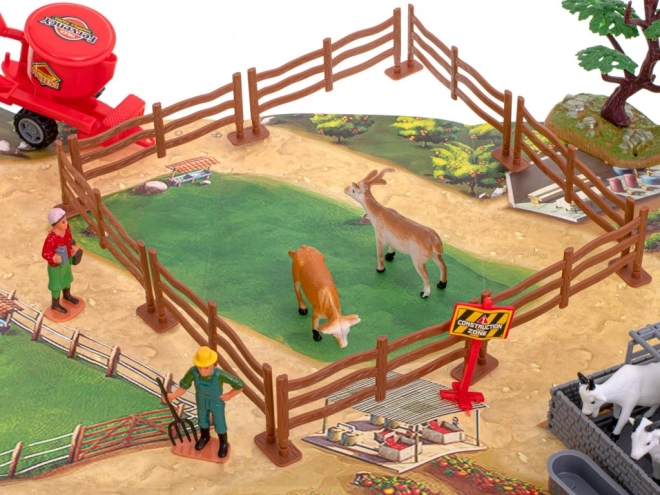 Boerderij met dieren en machines - 49 stuks