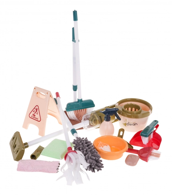 Kinder schoonmaakwagen met accessoires