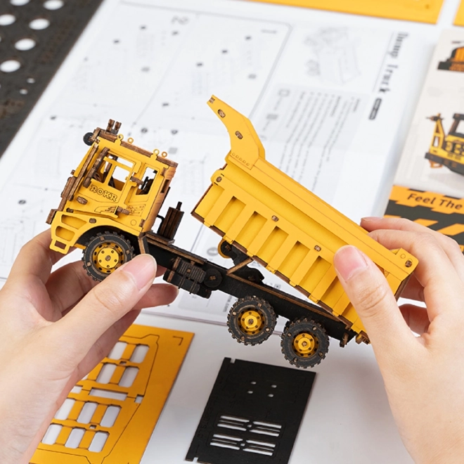 RoboTime houten 3D-puzzel - Vrachtwagen