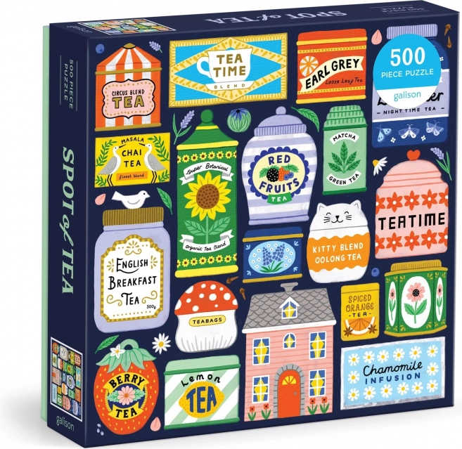 Vierkante puzzel Theecollectie 500 stukjes