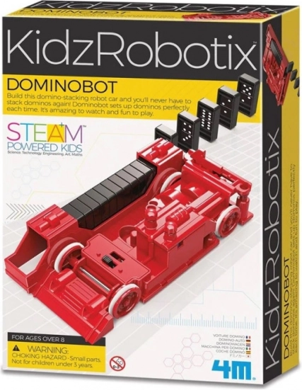 Educatieve set Dominobot – robot voor het plaatsen van dominostenen