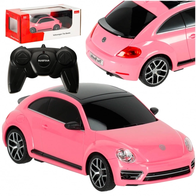 Raceauto met afstandsbediening Rastar Volkswagen Kever roze