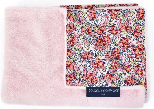 Plüsch-Babydecke Boh'aime 70 × 100 cm rosa