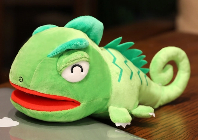 Plush Green Dragon Puppet 30 cm