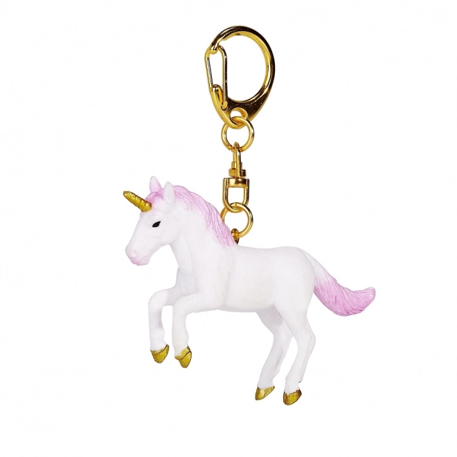 Sleutelhanger Eenhoorn met Roze Manen en Staart
