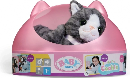 BABY born interactive cat Cookie with carrier