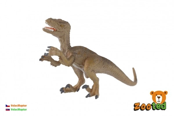 Velociraptor figuur plastic 16cm in zak